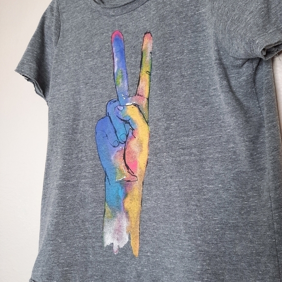 Chaser Peace Sign Graphic Tee XS - Picture 5 of 5